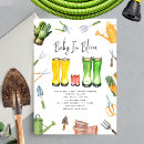 Search for rain boots invitations Baby in bloom