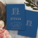 Search for couples dinner party invitations Blue