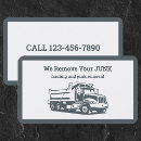 Search for junk removal business cards Garbage