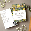 Search for yellow and green wedding invitations Vintage