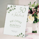 Search for 50th birthday welcome signs Stylish