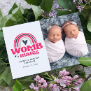 Search for twin pregnancy announcement postcards Simple