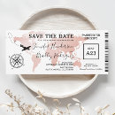 Search for ticket save the date invitations boarding pass