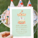 Search for vintage carousel invitations Circus