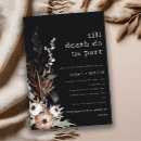 Search for goth bridal shower invitations Botanical