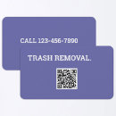 Search for trash removal business cards Hauling