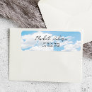 Search for clouds return address labels Bridal shower