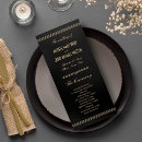 Search for black gold wedding programmes Classic
