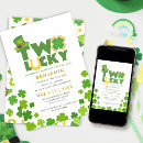 Search for st patricks day birthday invitations Leprechaun