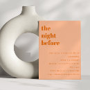 Search for orange rehearsal dinner invitations Unique