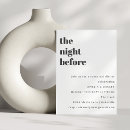 Search for trendy rehearsal dinner invitations Bold typography