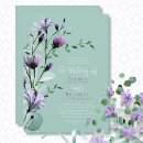 Search for purple watercolor floral wedding invitations Wildflower