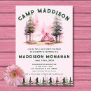 Search for campout birthday invitations Outdoor