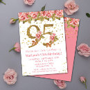 Search for 95th birthday invitations Pink