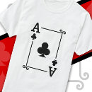 Search for ace of clubs tshirts Poker