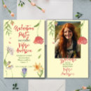 Search for flower graduation invitations Cute
