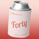 Search for 40th birthday can coolers Chic
