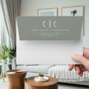 Search for sage green wedding envelopes Monogram initials