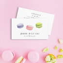 Search for macaron business cards Patisserie