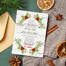 Search for poinsettia wedding invitations Red