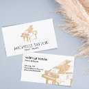 Search for music instructor business cards Gold