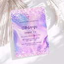 Search for purple sweet 16 invitations Pink