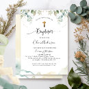 Search for yellow christening invitations Greenery