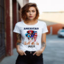 Search for patriotic skull tshirts Red white and blue