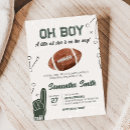 Search for football baby shower invitations All star