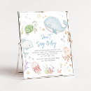 Search for whale baby shower posters Under the sea