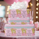 Search for pink teddy bear wrapping paper Pretty