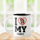 Search for love my family mugs Funny