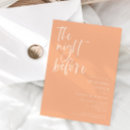 Search for peach rehearsal dinner invitations The night before