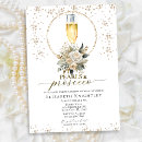 Search for elegant floral bridal shower invitations Champagne