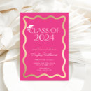 Search for hot pink graduation invitations Class of 2024
