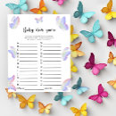 Search for butterfly baby shower games Watercolor