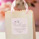 Search for shower thank you square stickers Elegant