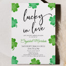 Search for clover bridal shower invitations Lucky in love
