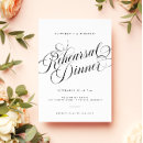 Search for fancy dinner party invitations Black and white