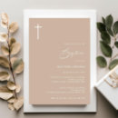 Search for minimalist christening invitations Cross