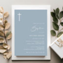 Search for minimalist christening invitations Cross