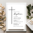 Search for black and white christening invitations Cross