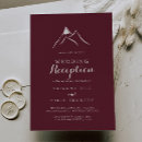 Search for burgundy wedding reception invitations For her