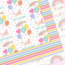 Search for pink unicorn wrapping paper Happy birthday