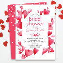 Search for heart bridal shower invitations Modern