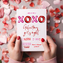 Search for galentines invitations Red and pink
