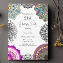 Search for mandala invitations Purple