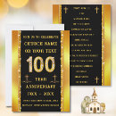 Search for 100th anniversary invitations Black