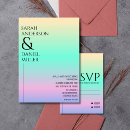 Search for purple ombre wedding invitations Gradient