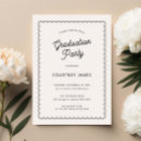 Search for vintage graduation invitations Black and white